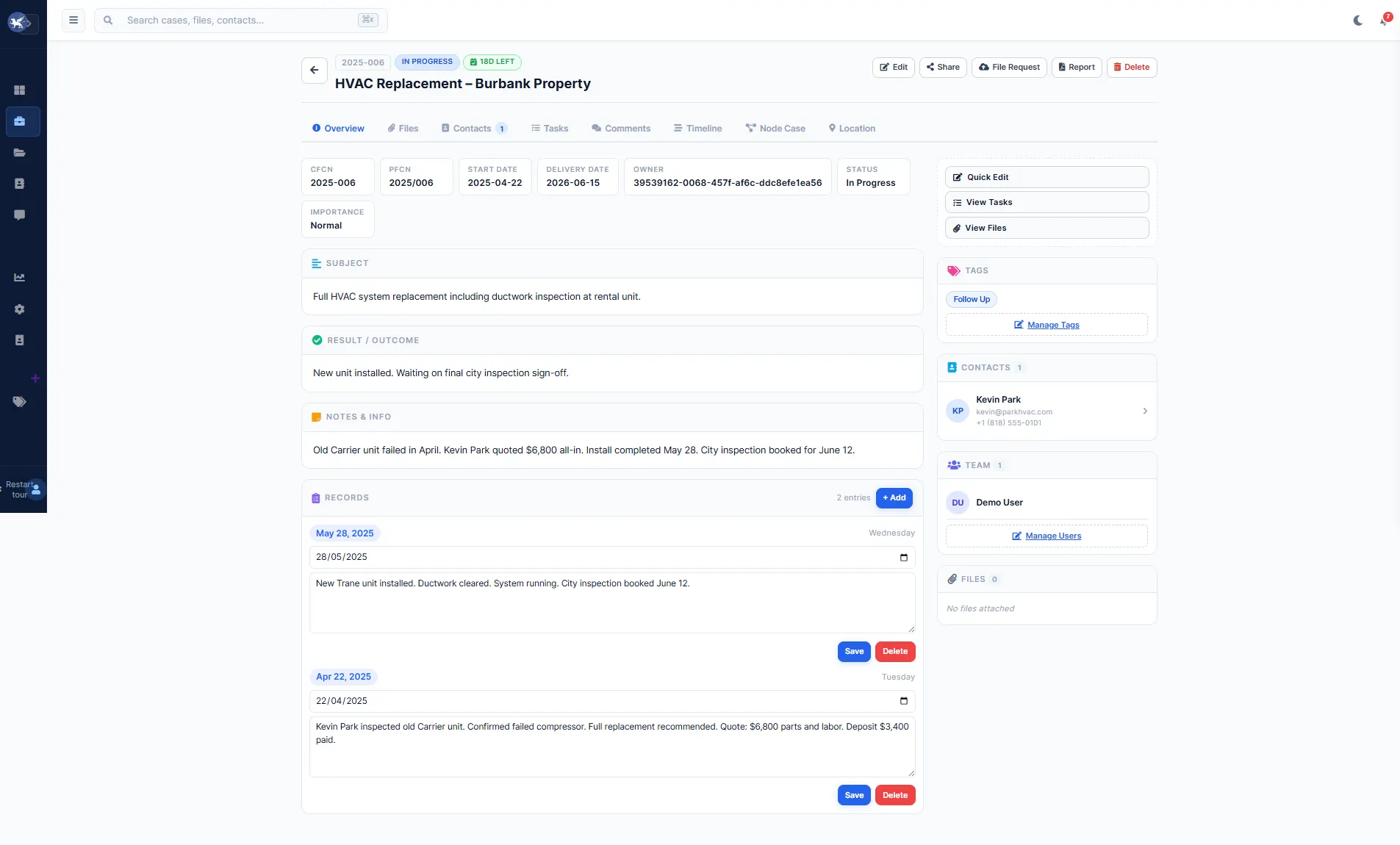 Herarx case overview